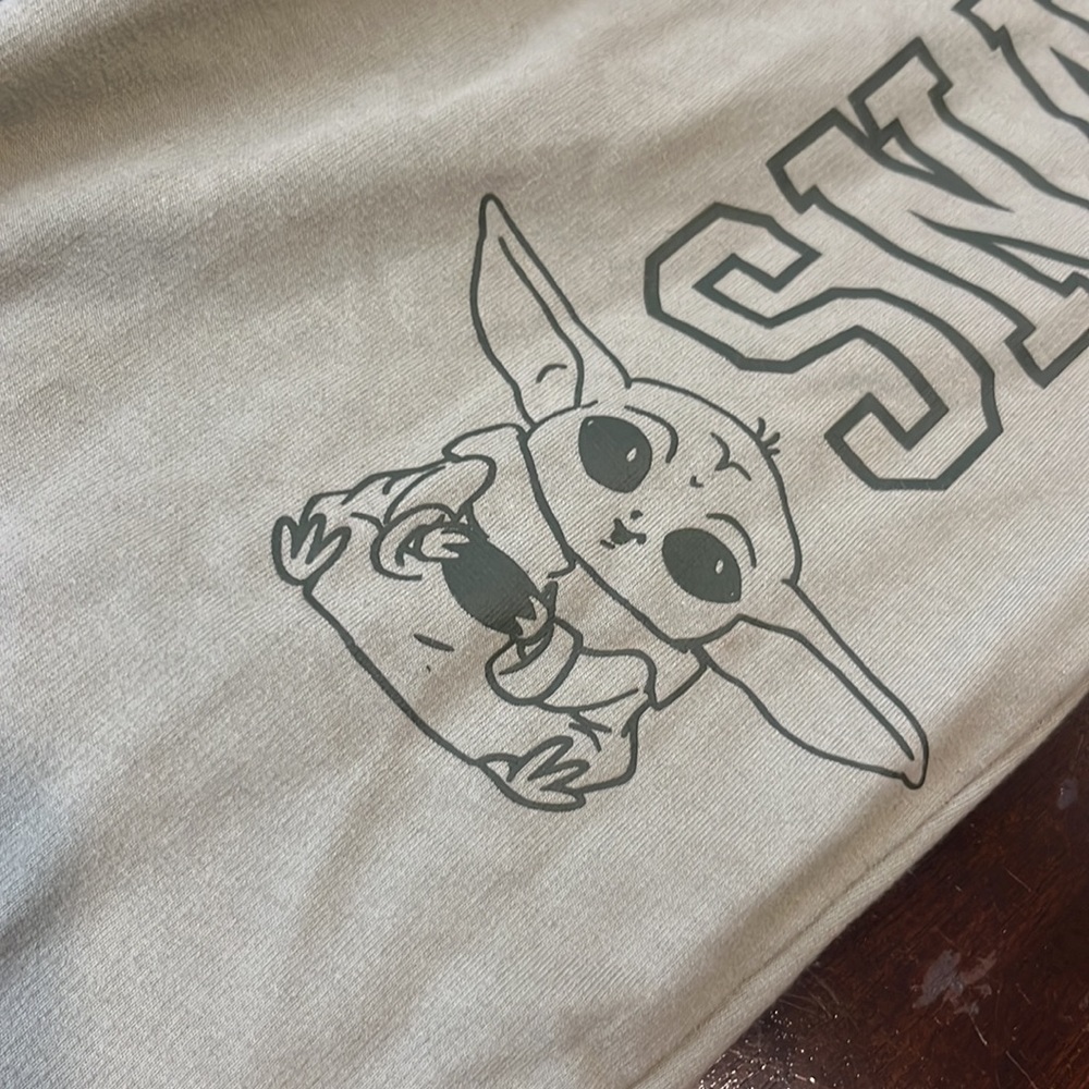 Star Wars Baby Yoda Colorblock Sweatpants “SNACKER” - Picture 3 of 5